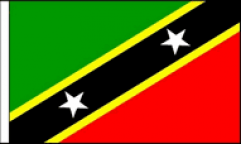 Saint Kitts and Nevis Hand Waving Flags